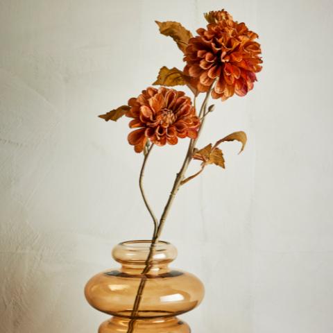 Chrysantemum Stem, Orange, Artificial Flowers