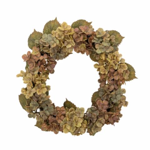 Hydrangea Wreath, Rose, Artificial Flowers