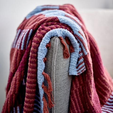 Isnel Plaid, Multicolore, Coton recyclé